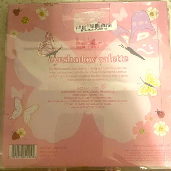 Nicole Miller give me butterfly eyeshadow palette 16 colors of mats and shimmer - Picture 6 of 6